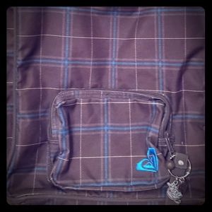 Brown and Blue Roxy Tote